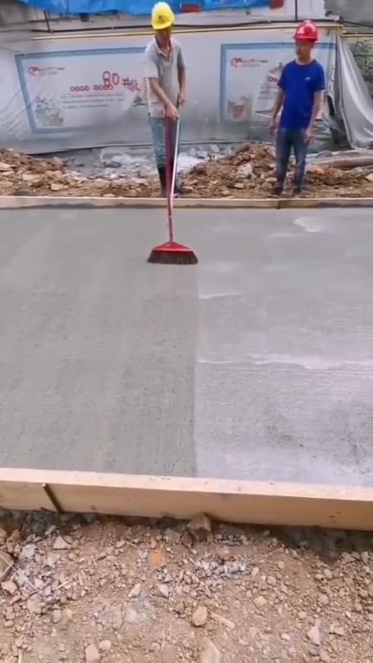 混凝土拉毛器大哥是个高手