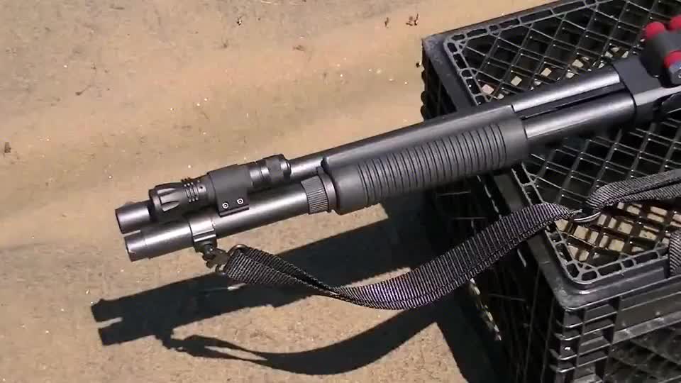 威力强劲的12号口径霰弹枪与步枪,户外靶场射击测试,枪名你懂