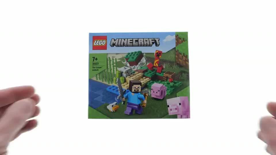 乐高我的世界21177爬行者伏击