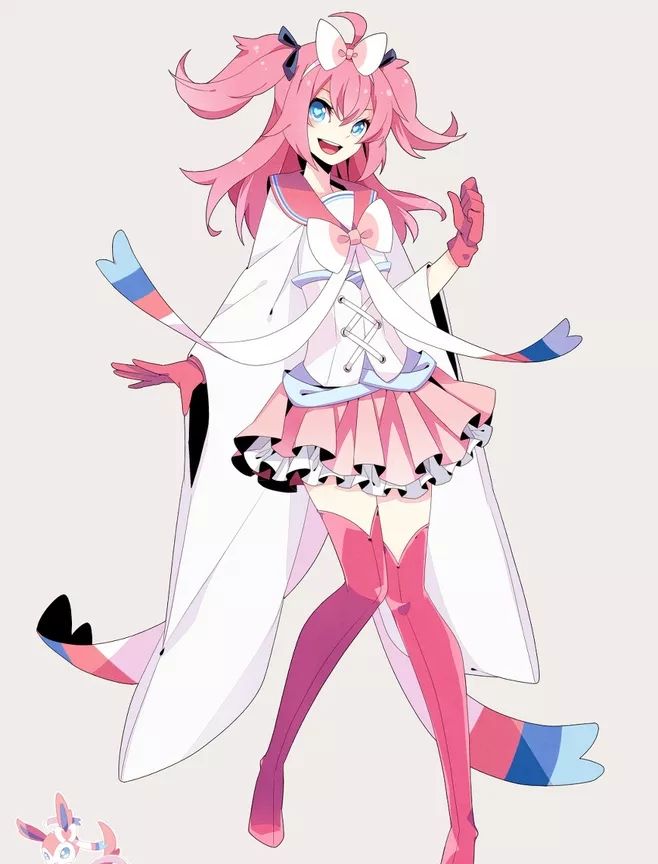 伊布形态全娘化,冰精灵大姐风范,仙子精灵感觉好熟悉