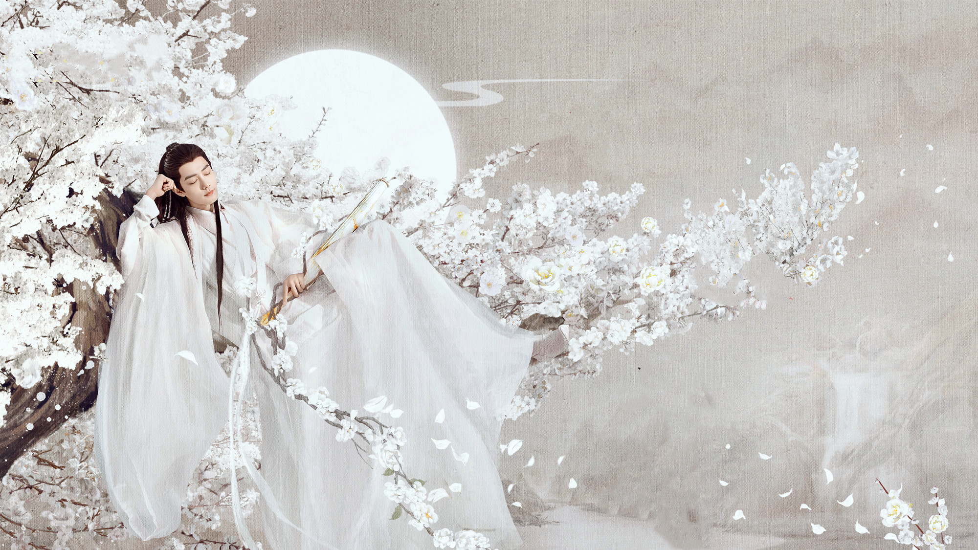 玉骨遥肖战版时影有岁月静好的缱绻彷佛谪仙入凡尘