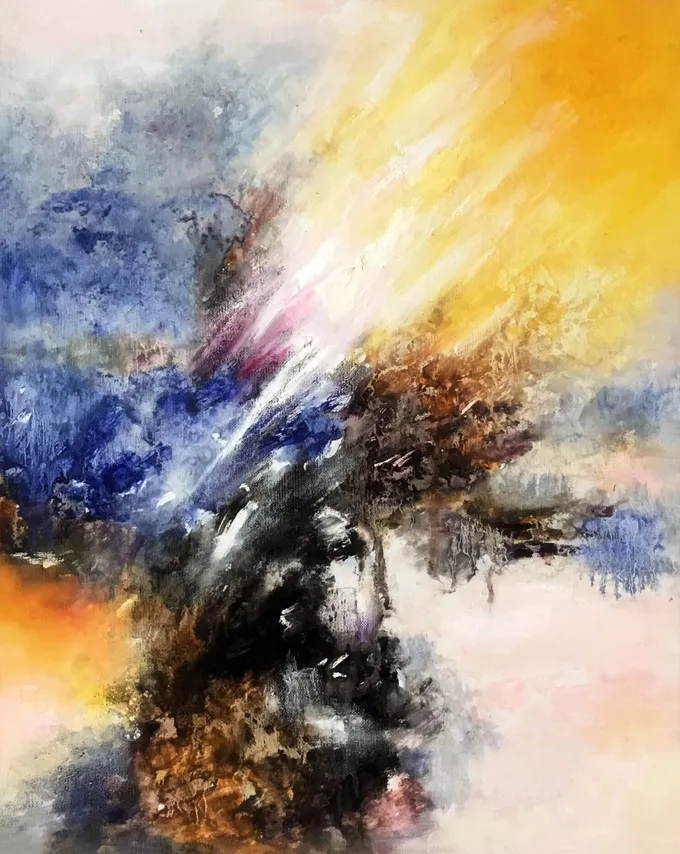 意象造型艺术家罗若娜的绘画作品