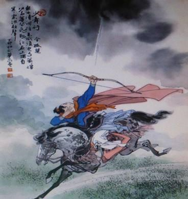 接下来两句诗人写狩猎骑马速度之快,"忽过新丰市,还归细柳营",刚才的