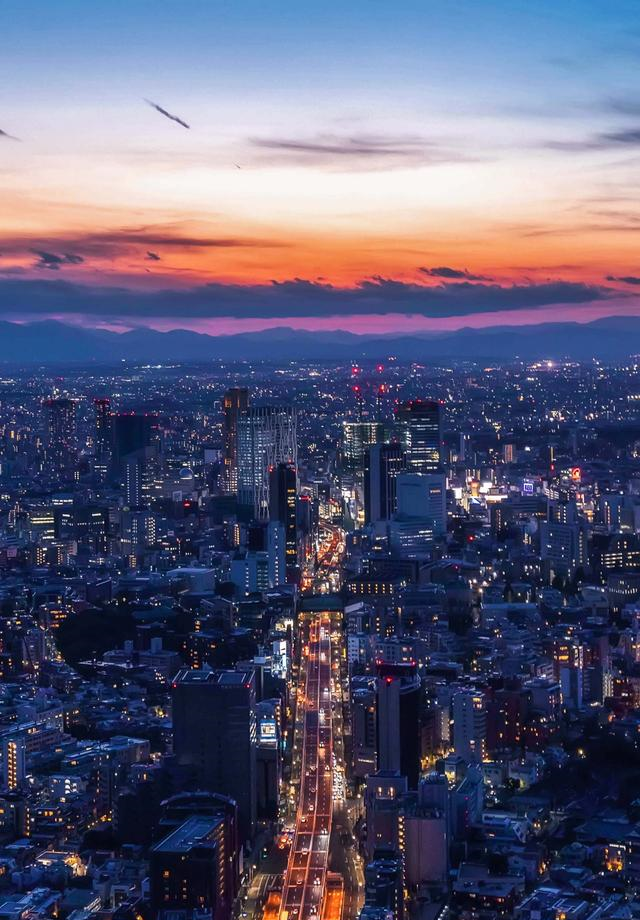 夜晚的日本东京 繁华而耀眼 却总以 素颜 示人