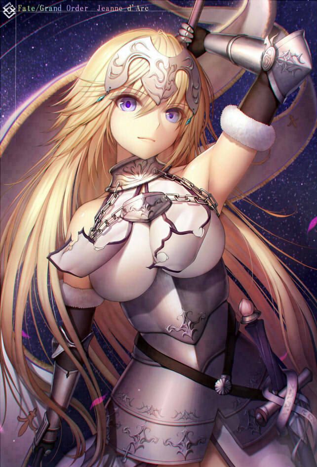 fgo最美的看板娘之一,纯洁无瑕的金发少女贞德_高清图集_新浪网