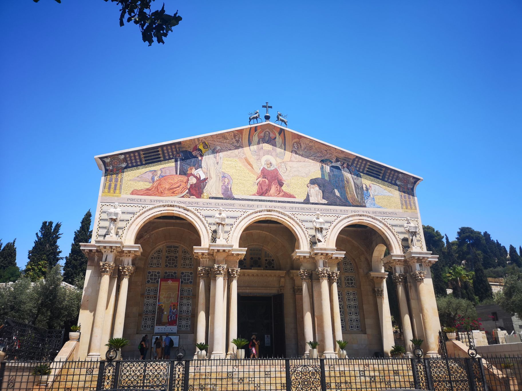 以色列 耶路撒冷 万国教堂 是耶稣被捕前一晚祷告的地方