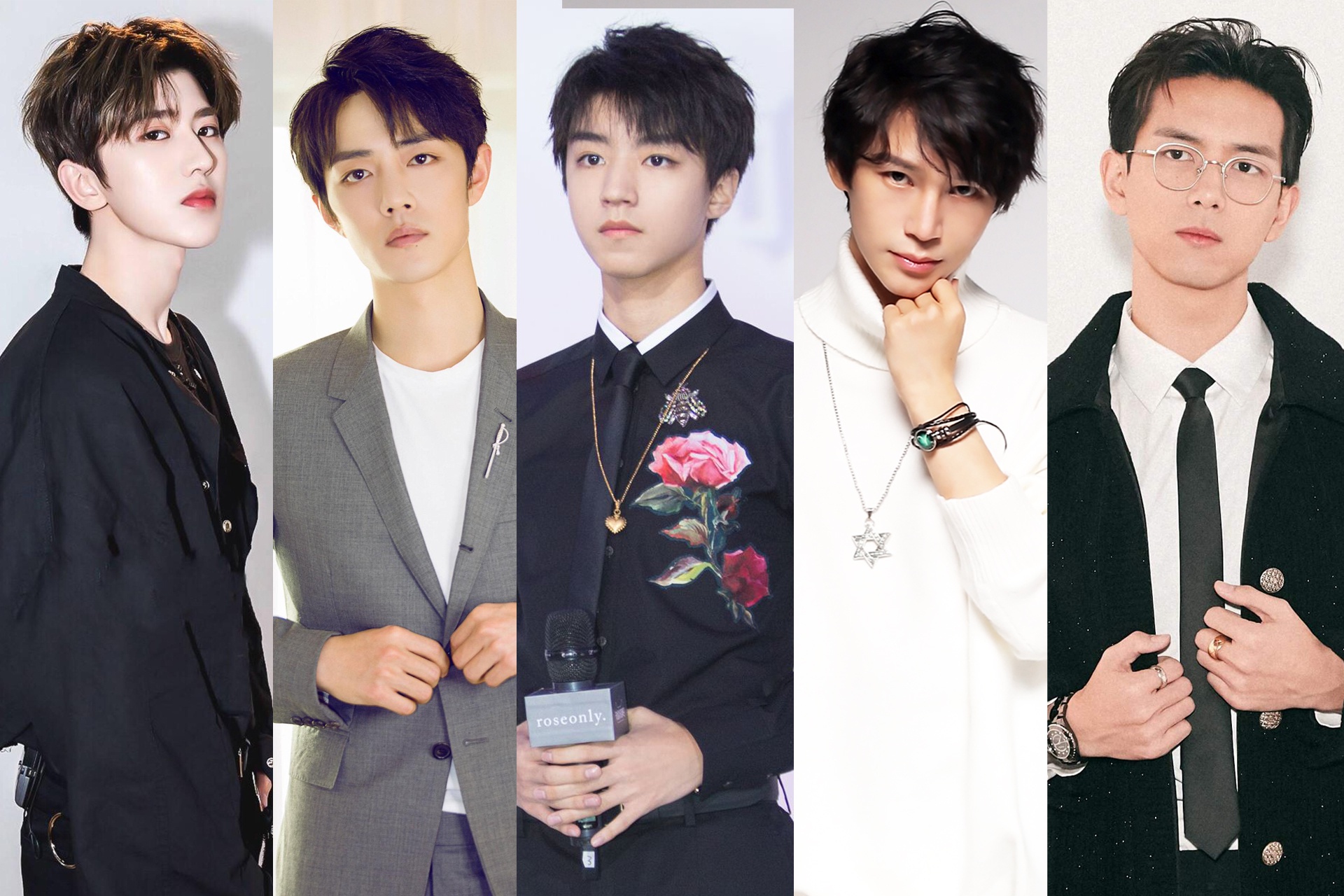 适配度男星蔡徐坤肖战王俊凯陈奕天李现