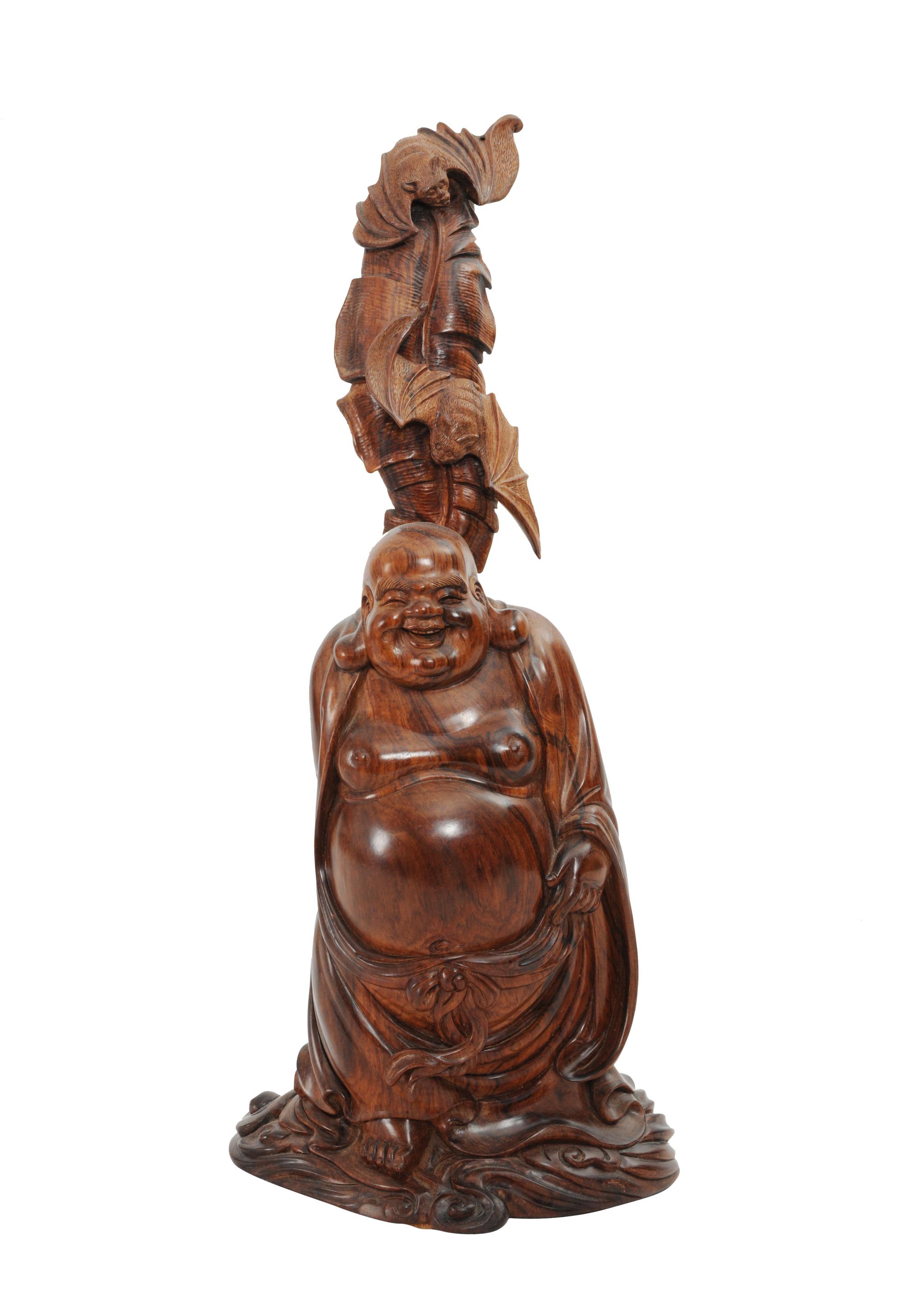 来一组弥勒佛木雕,财源广进_高清图集_新浪网