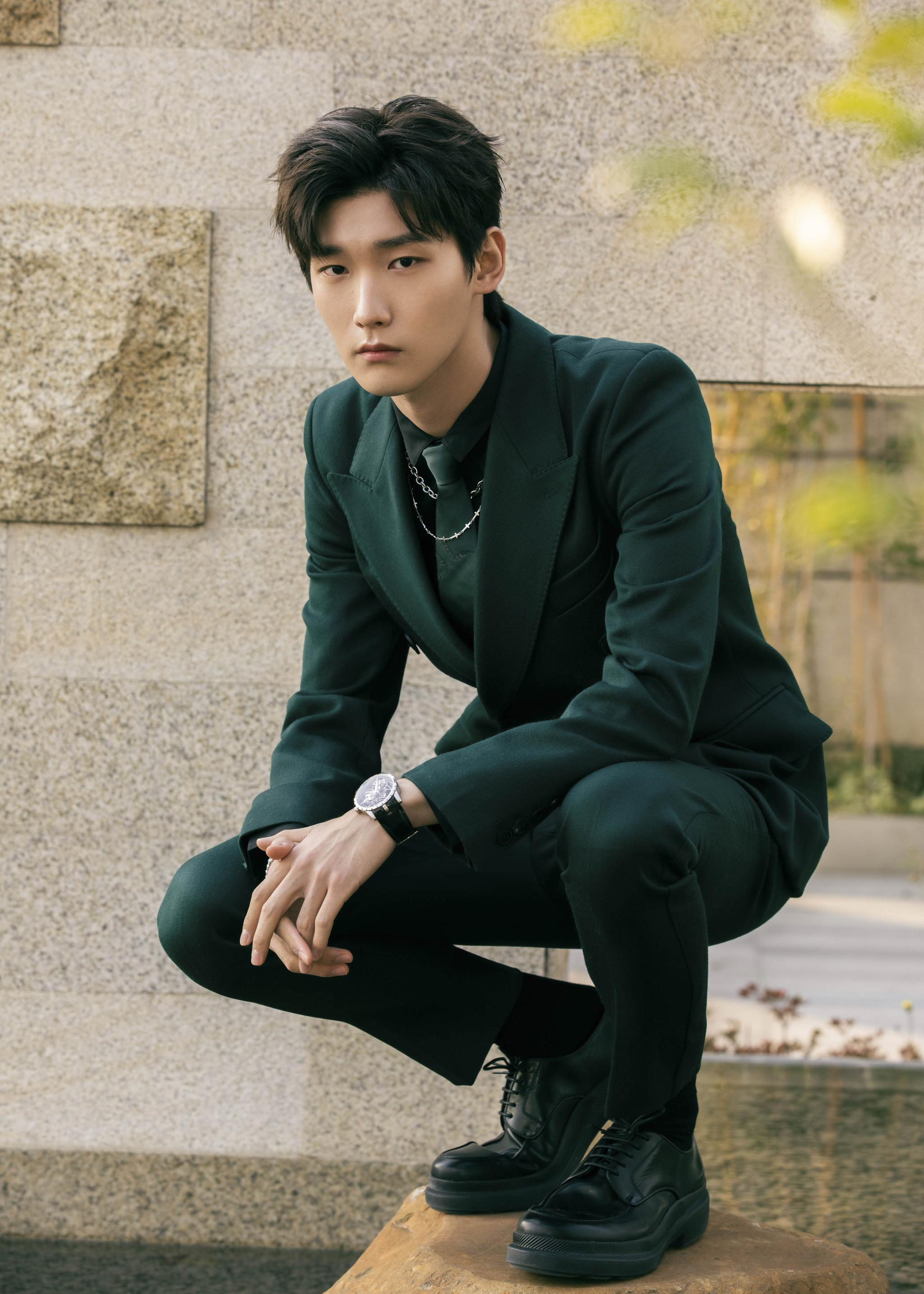 邢昭林墨绿西装绅士雅致获年度潜力电视演员