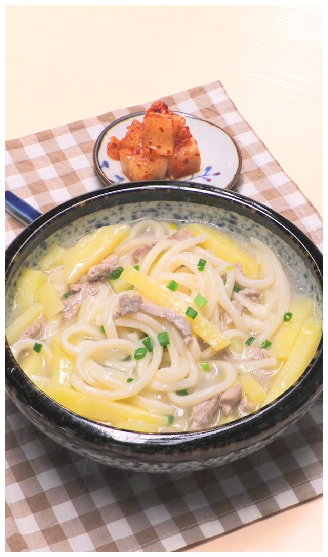 土豆肉丝炝汤面