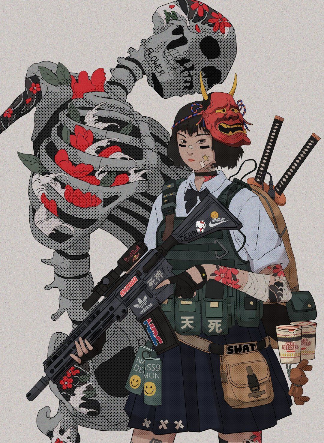 让人眼前一亮的街头恶童形象,适合运用到潮牌当中