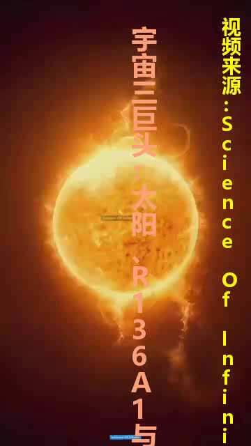宇宙三巨头：太阳、R136A1与哥斯拉的对决！