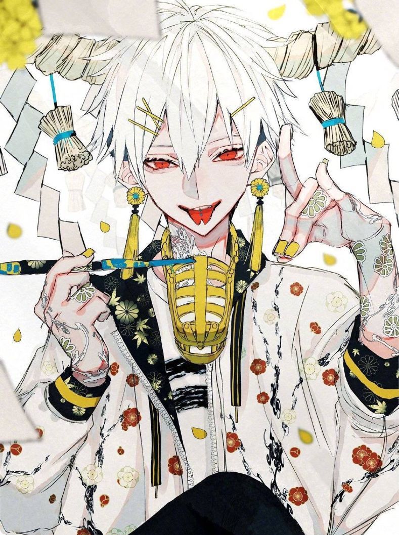 邪气美少年插画,病娇风格画得太棒了!