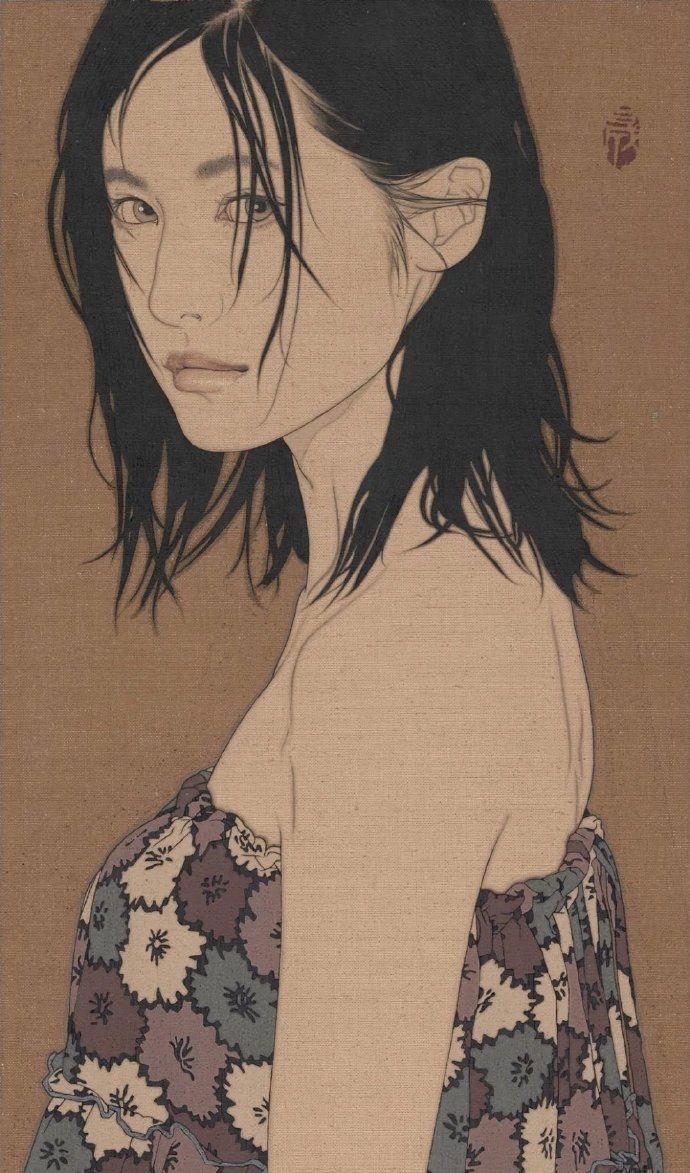 幽怨的女人——日本画家池永康晟女性绘画作品欣赏