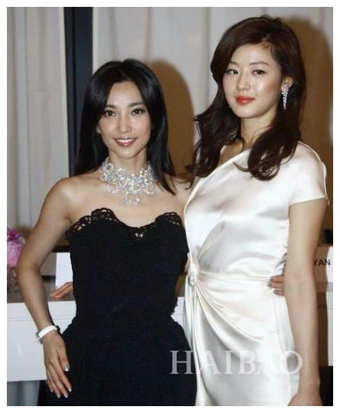 李冰冰全智贤同框比美坐下时各有风骚站起来时却高下立现