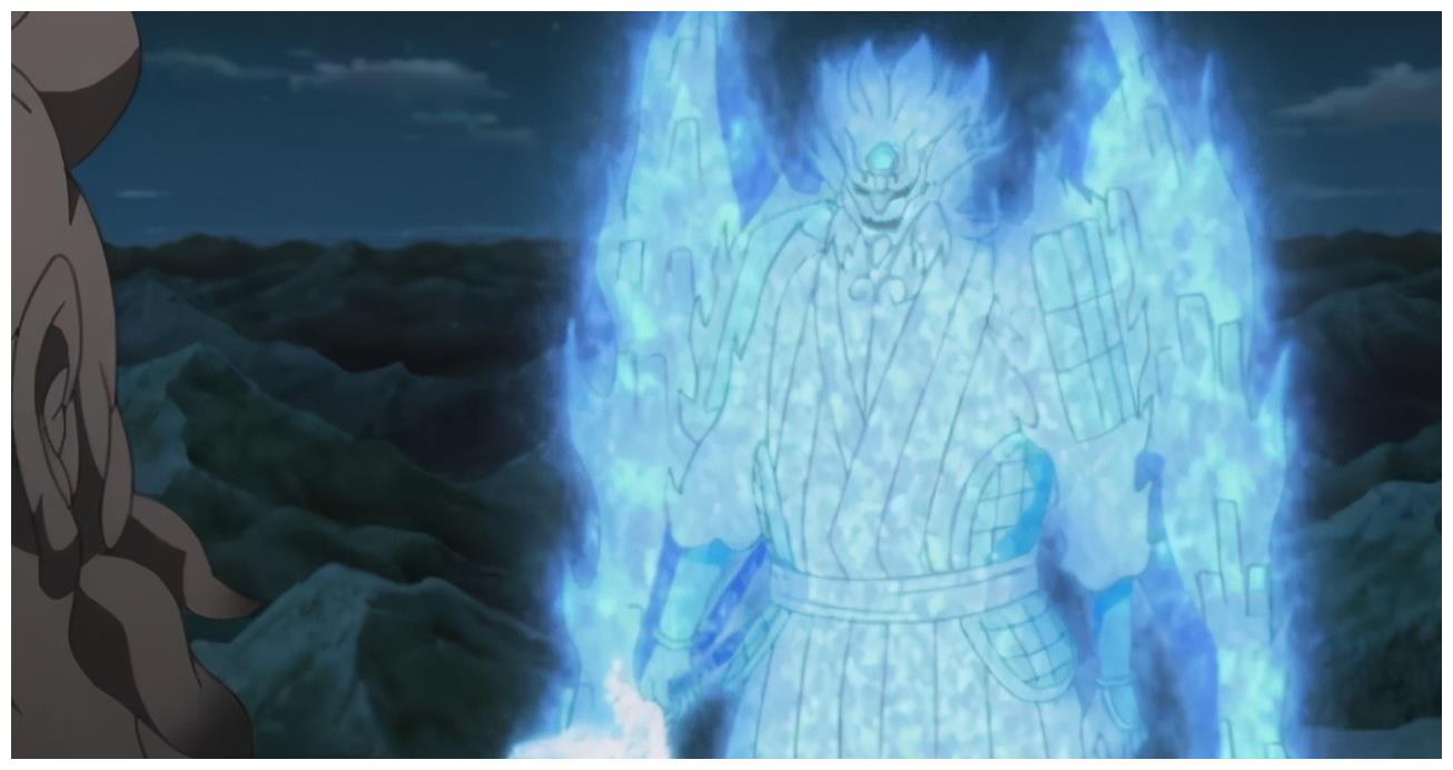 还是因陀罗(tv版本里面是六道仙人,一个和外道魔像一样大的须佐能乎)