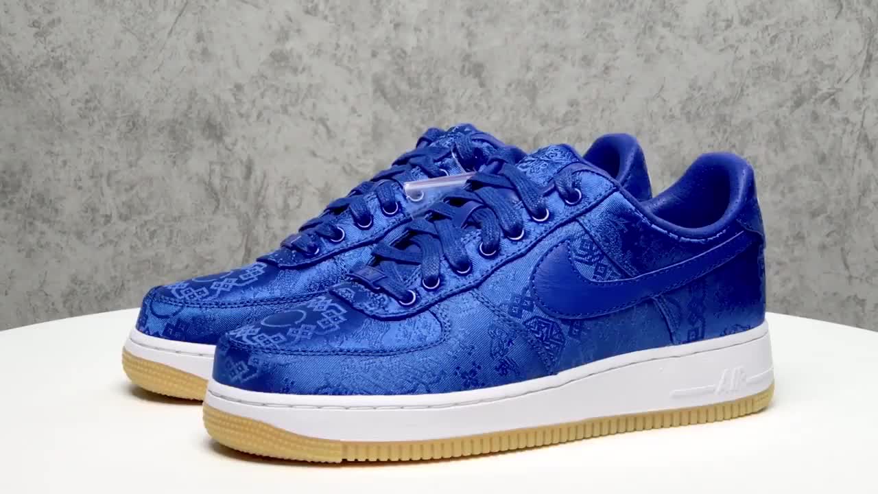airforce1xclot冠希联名蓝丝绸cj5290400