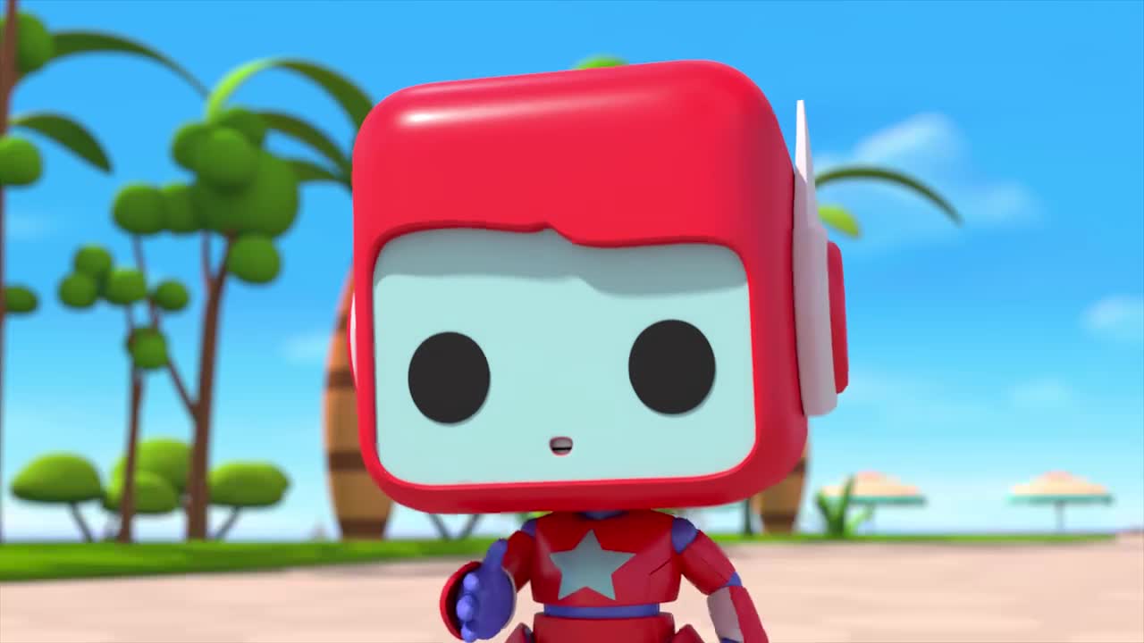 百变布鲁可:鲁鲁这个小笨蛋,刚搭的小木屋,没一分钟就塌了