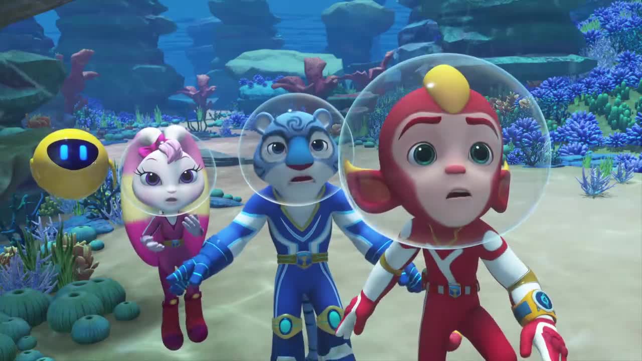 宇宙护卫队:海獭大师刚找到石头,就被暗流卷走,闪电也被卷走