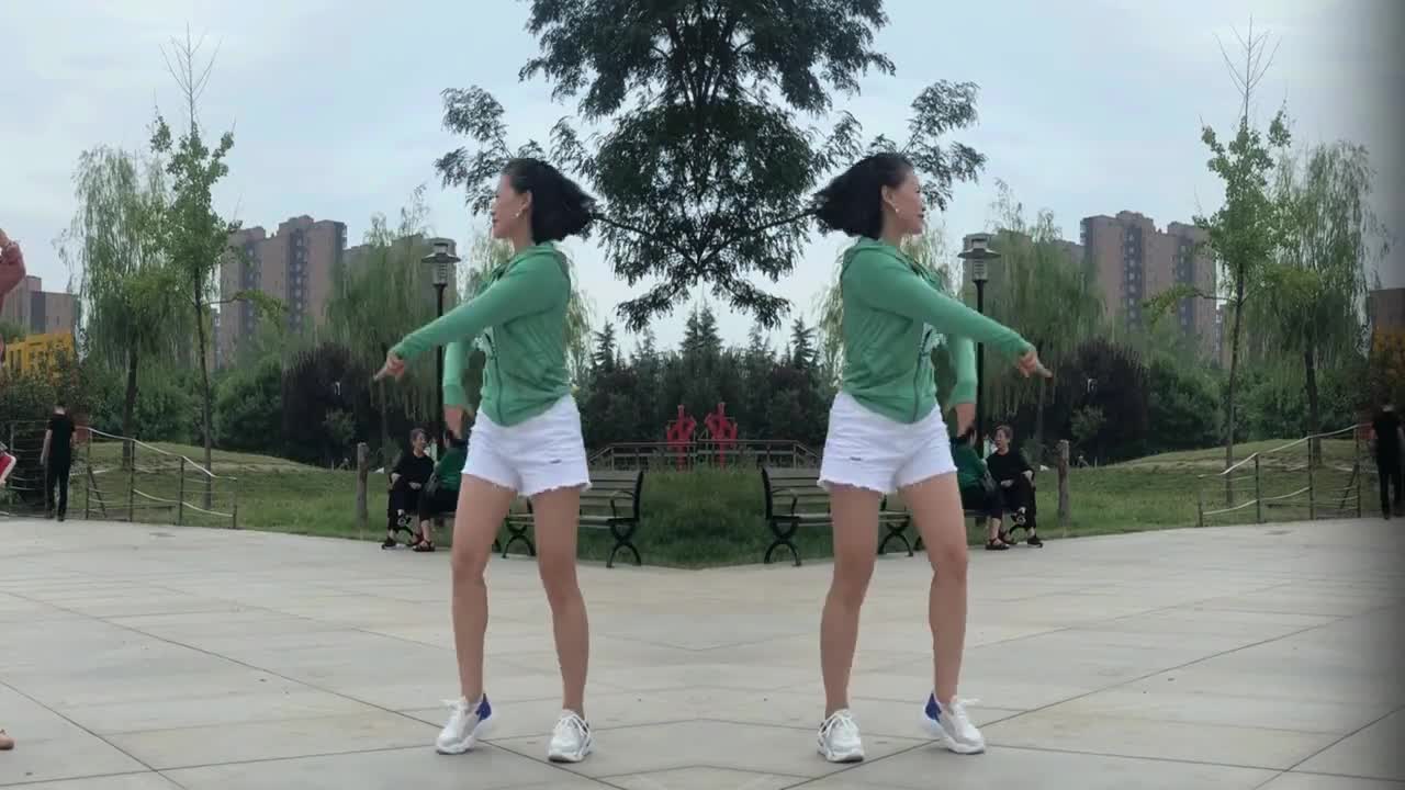 抖音网红舞步《护花使者》青青世界广场舞