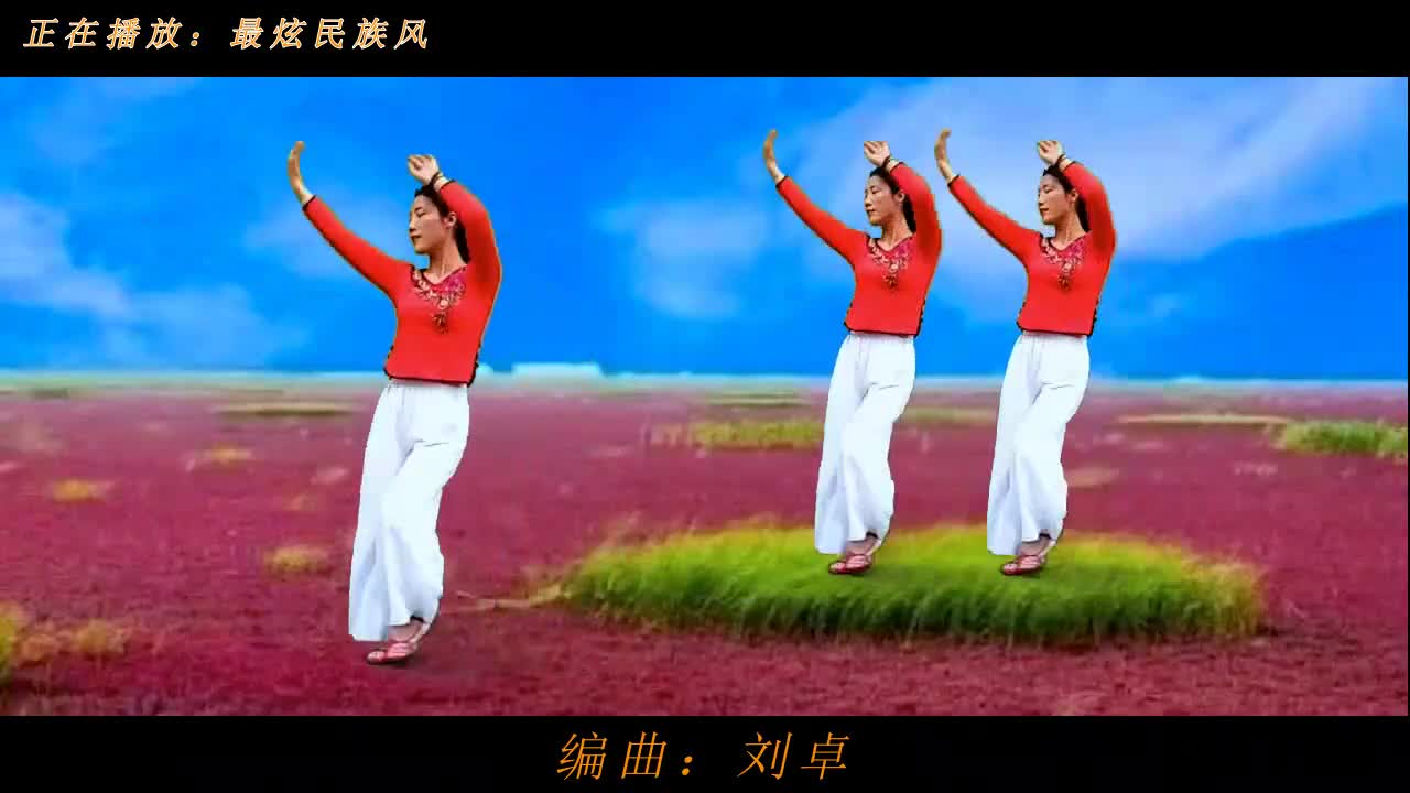 经典广场舞歌曲《最炫民族风》舞姿简单大方