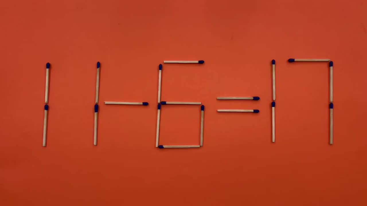 小学生益智游戏11617移动1根火柴解答三秒你能思考完成吗