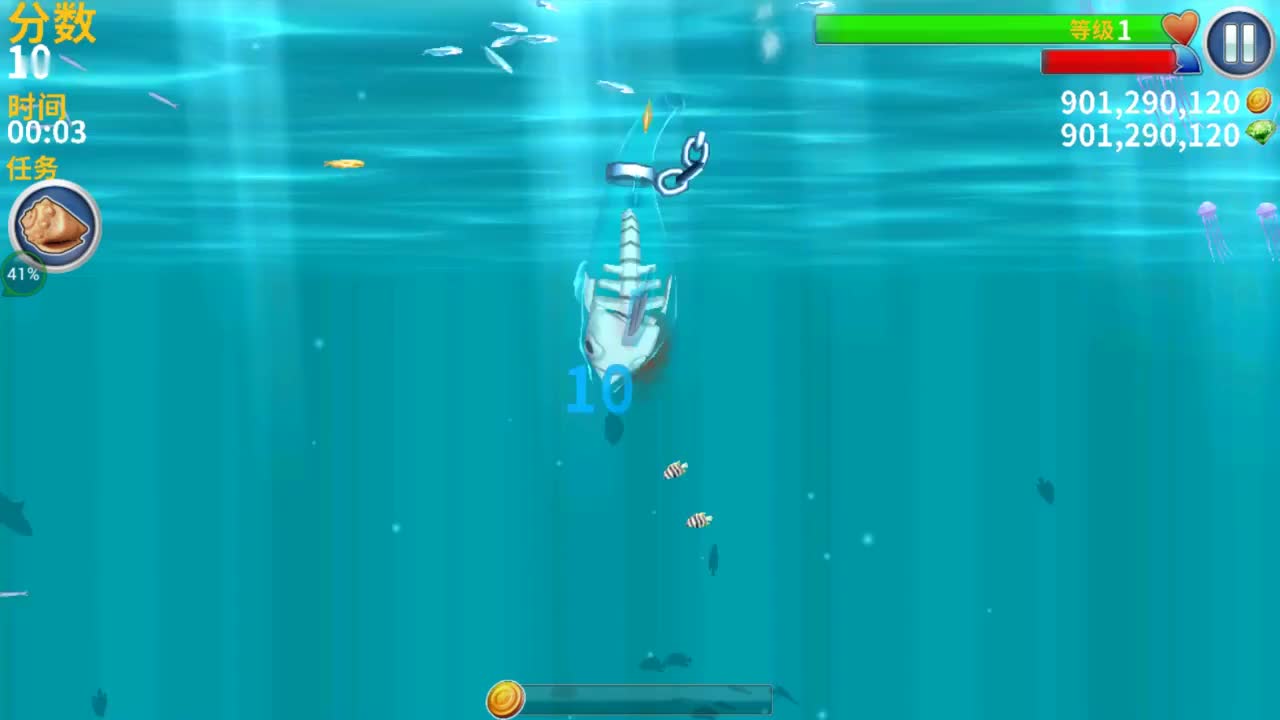 饥饿鲨世界幽灵鲨鱼把人类给吓哭了