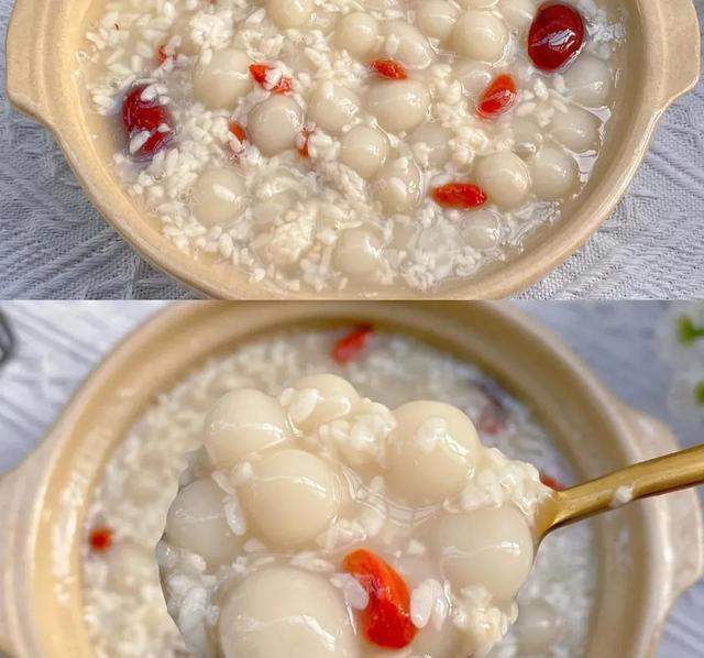 糯叽叽的酒酿圆子汤