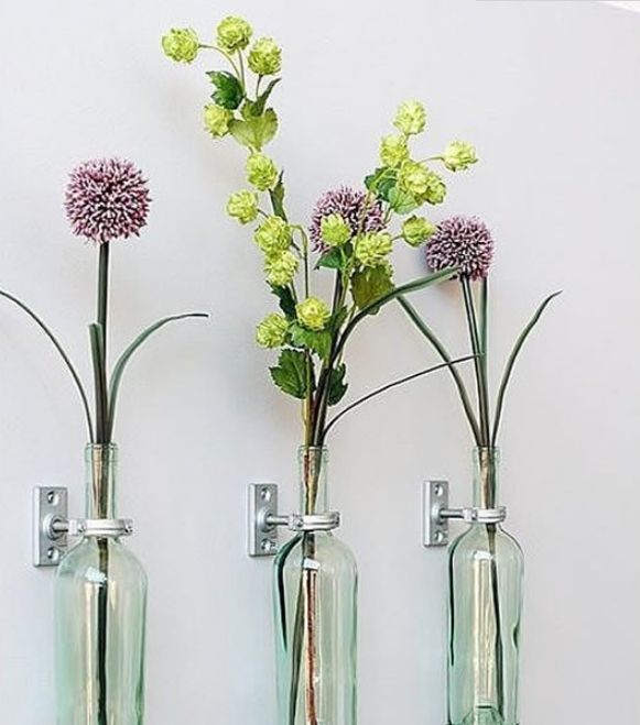 用啤酒瓶制作花瓶和烛台简单废物利用的做法