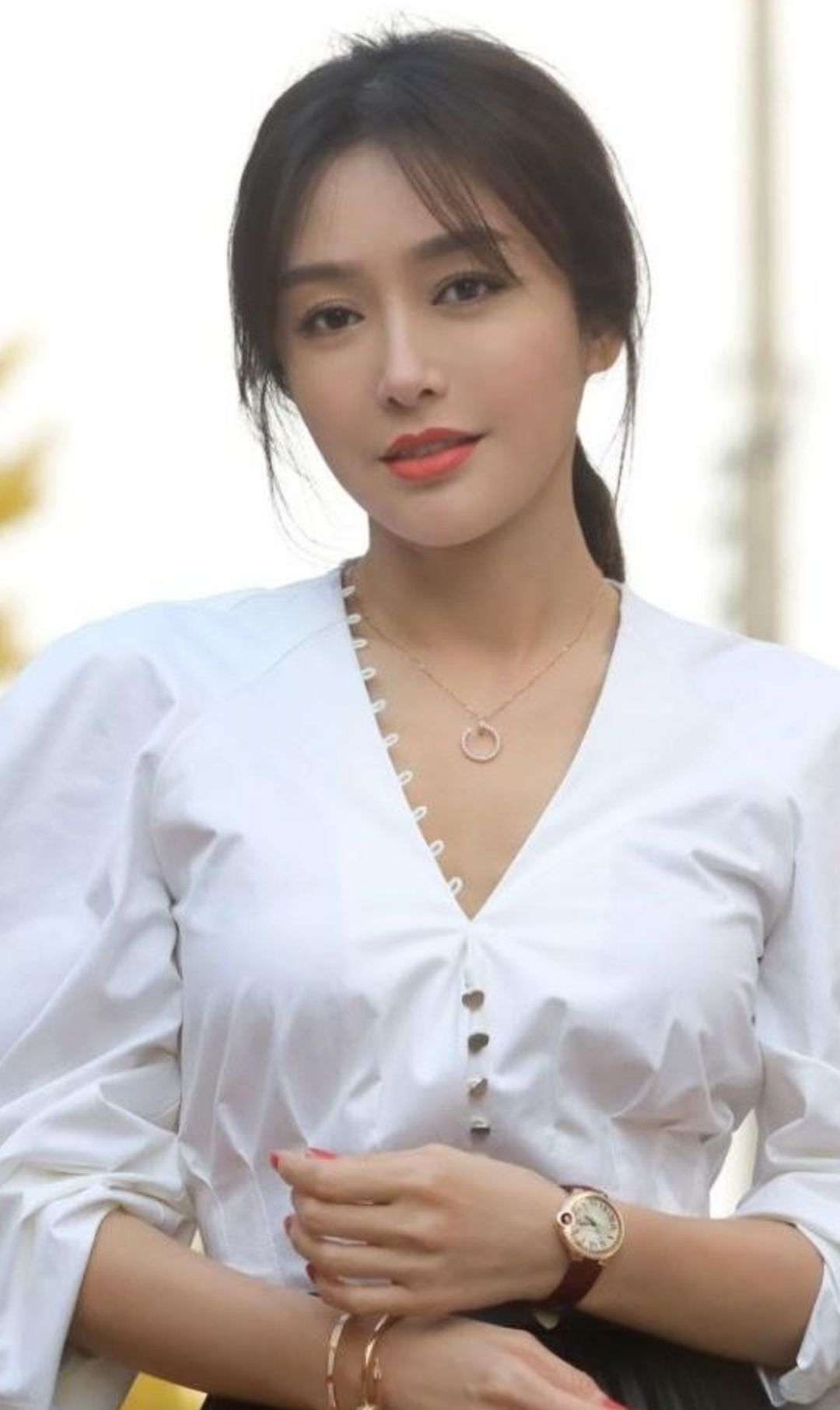 秦岚唯美迷人写真这颜值太美了春风十里不及你的美色