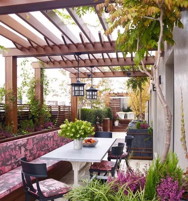 露台不再是鸡肋,学这16个顶楼花园露台设计|露台|阳光房|露台花园