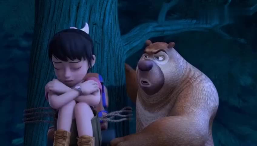 熊出没变形记方特坐过山车,强子爸爸很淡定,强子却一直尖叫