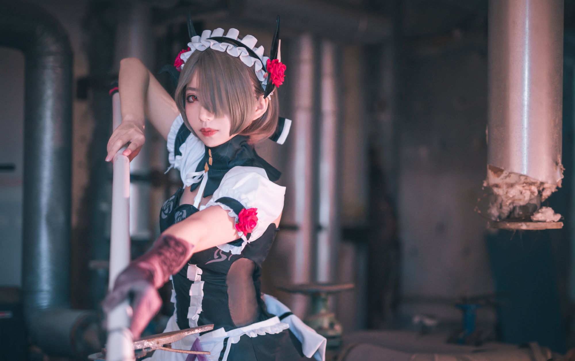 cosplay:这位丽塔·洛丝薇瑟的身材好高挑,没白长这一双大长腿