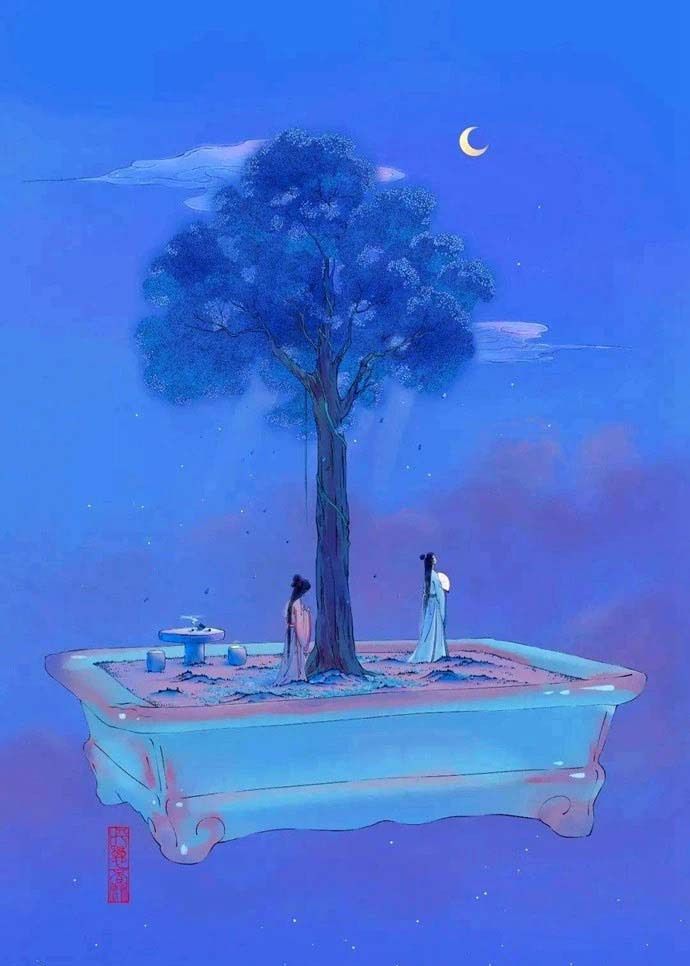 碗里江山——王晓艺一组充满创意的绘画作品(图)