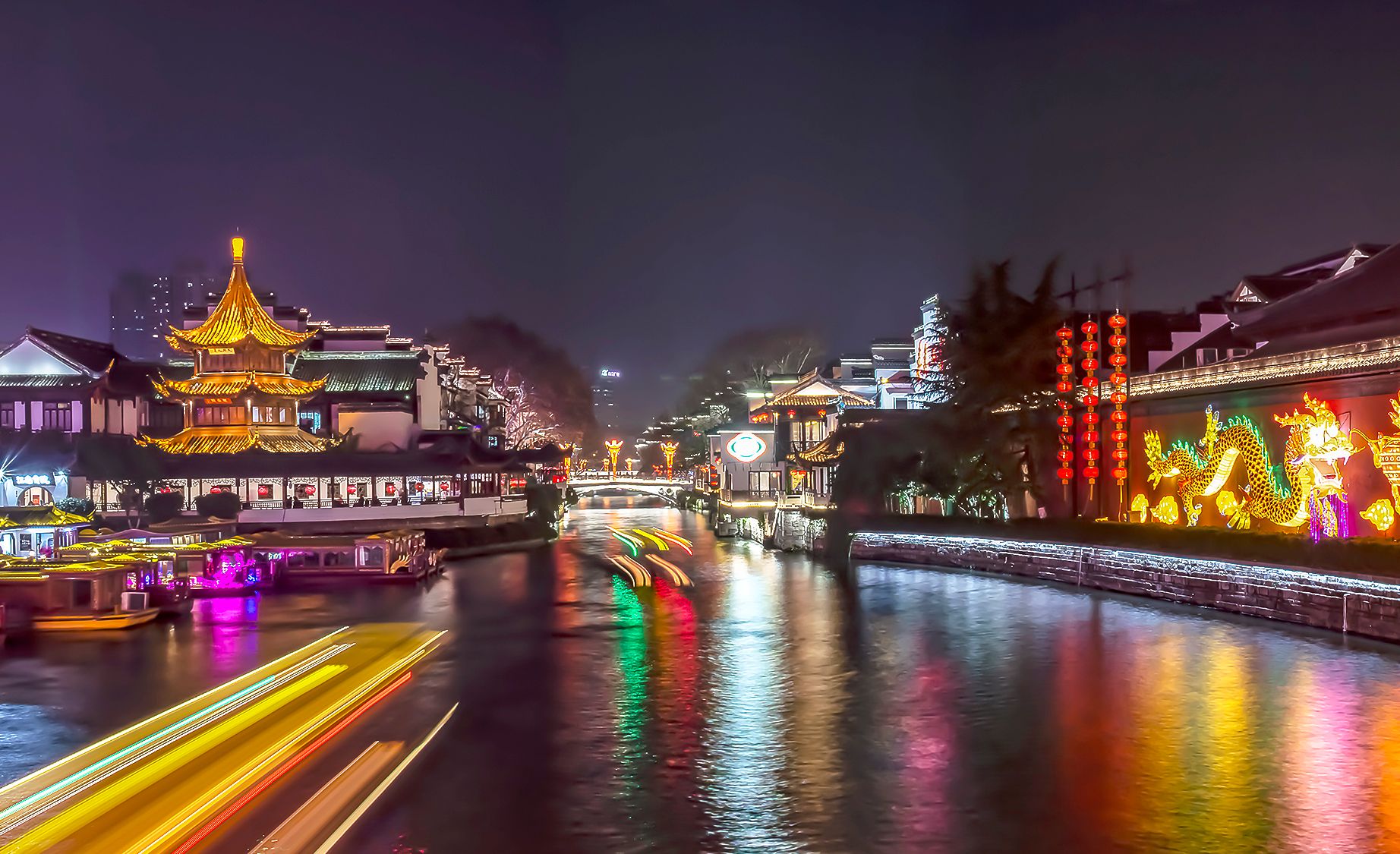 六朝金粉地,胭脂风景场,南京秦淮河旅游风景区图片