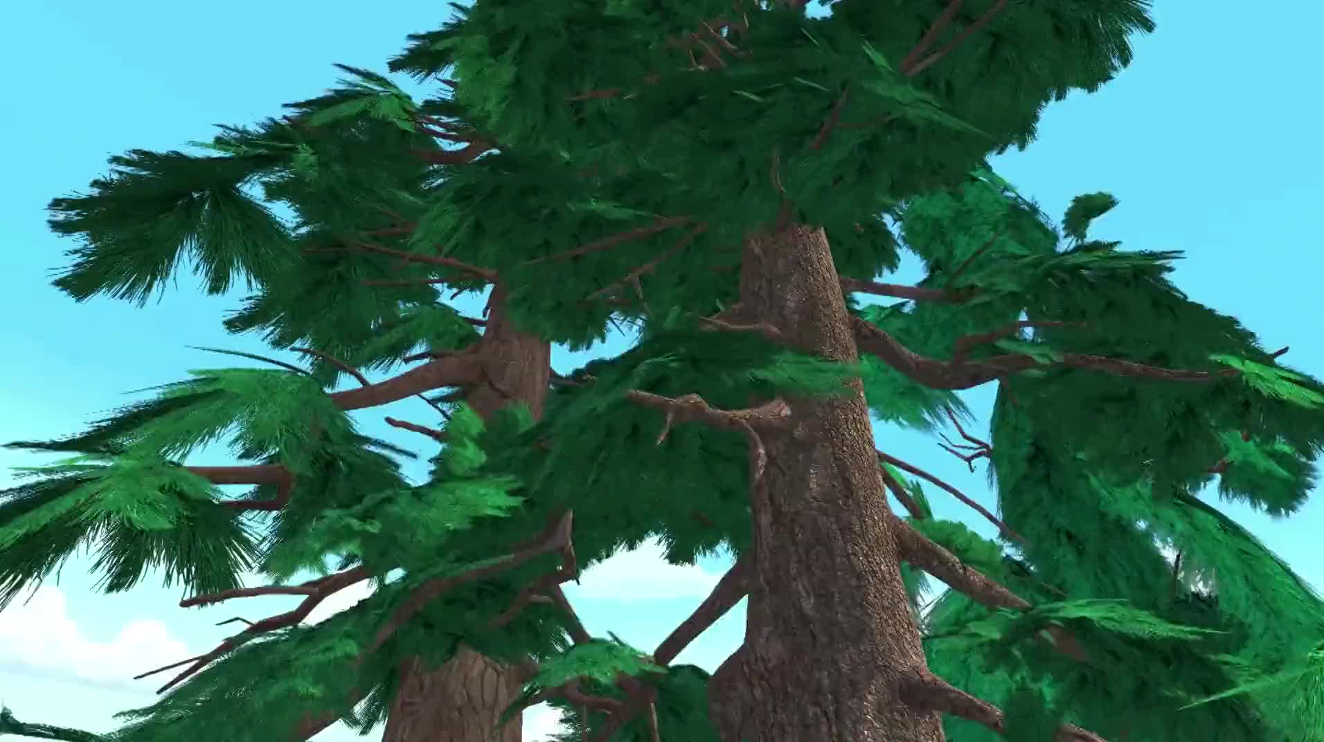 熊出没会说话的大树树神突然出现光头强还想砍树神赚钱