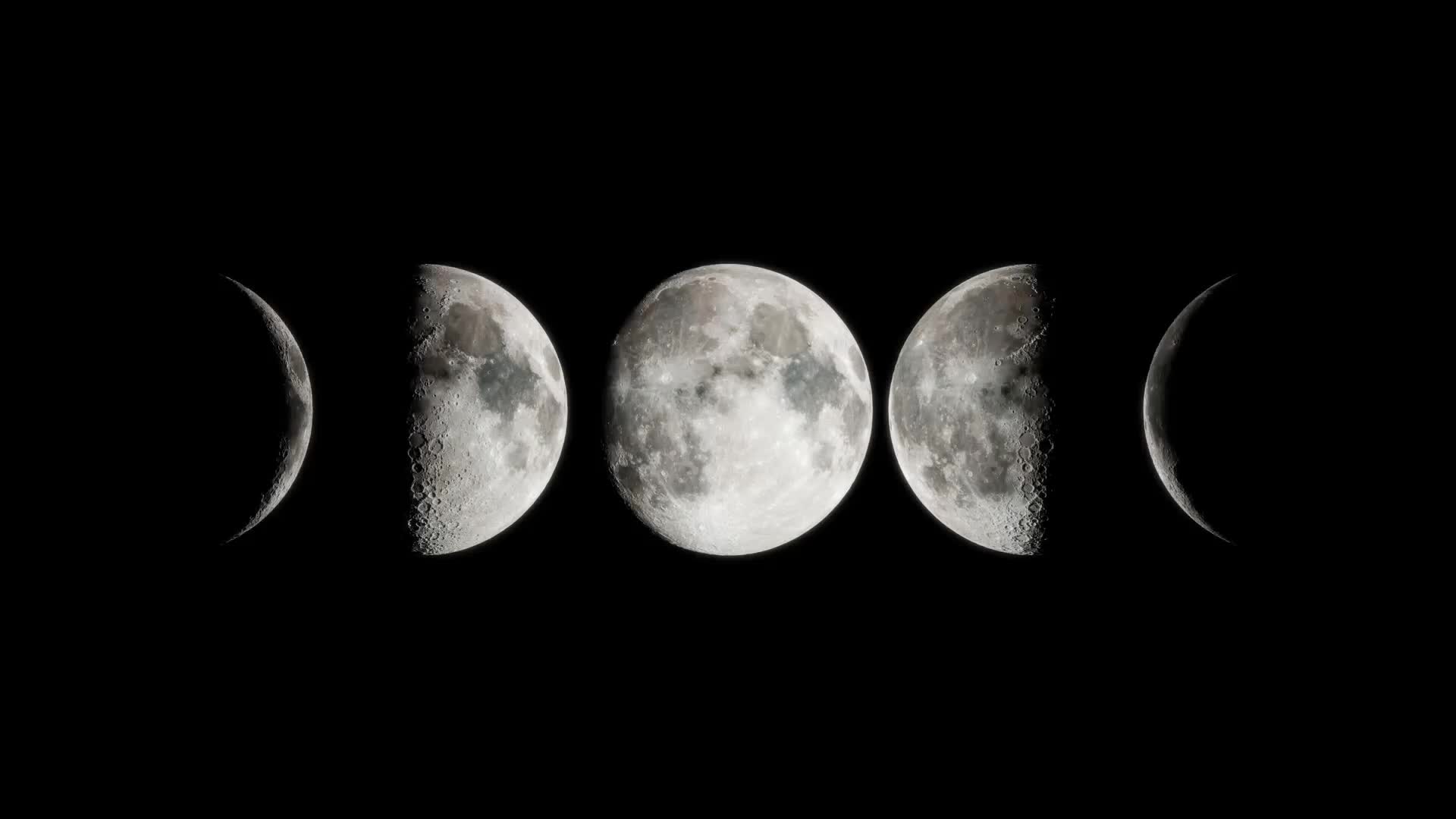 4k高清镜头下的月球美景