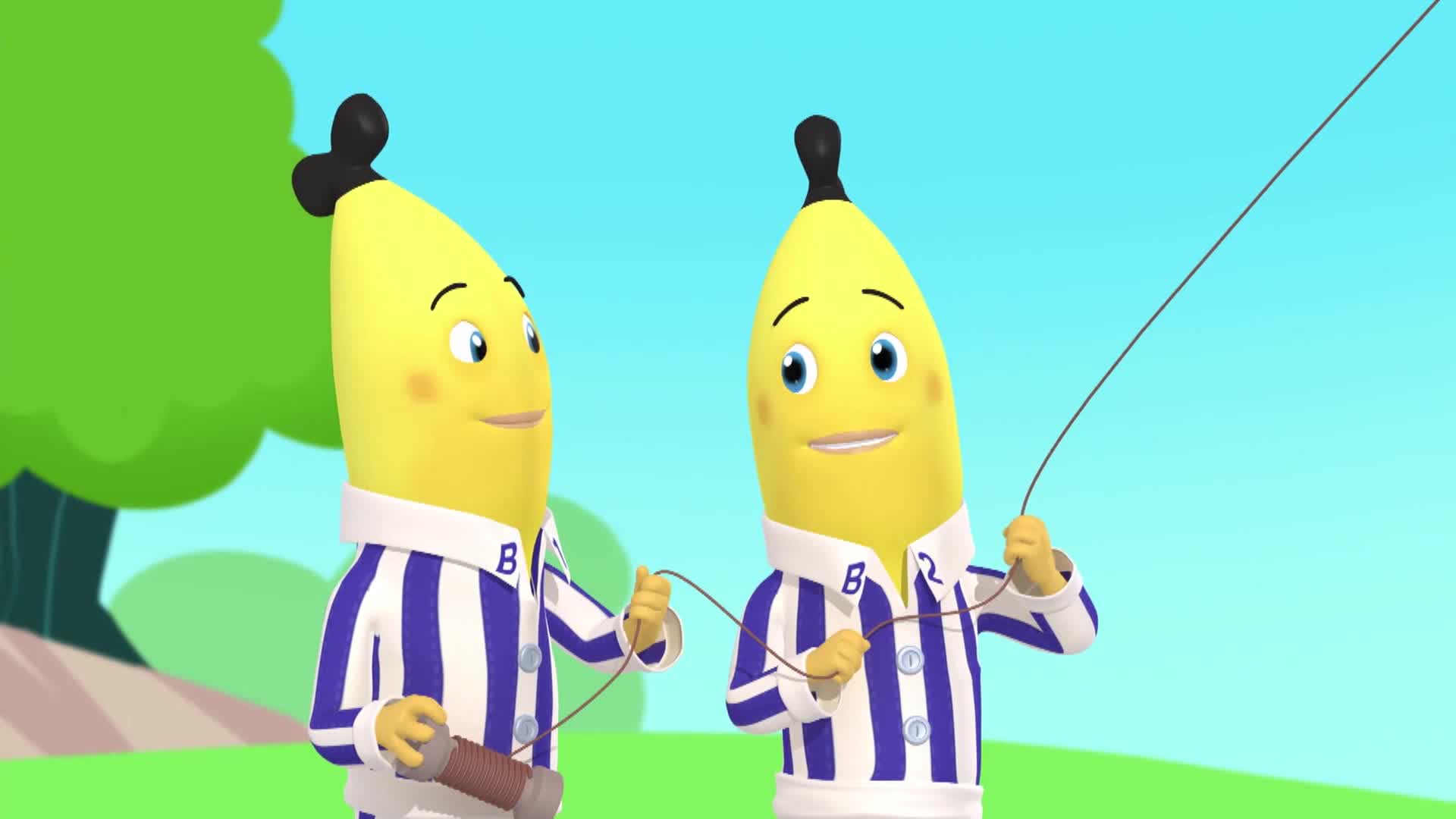 睡衣香蕉人:这风筝飞得太高啦,香蕉兄弟都被带飞了,好惨啊