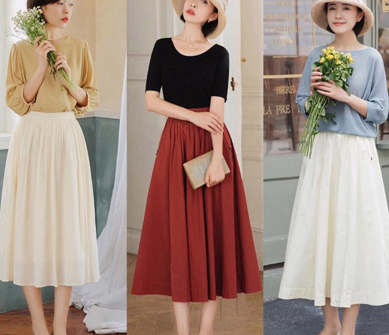 突然火了一种穿搭:上衣 裤裙,时髦好看又保暖,适合40岁女人穿