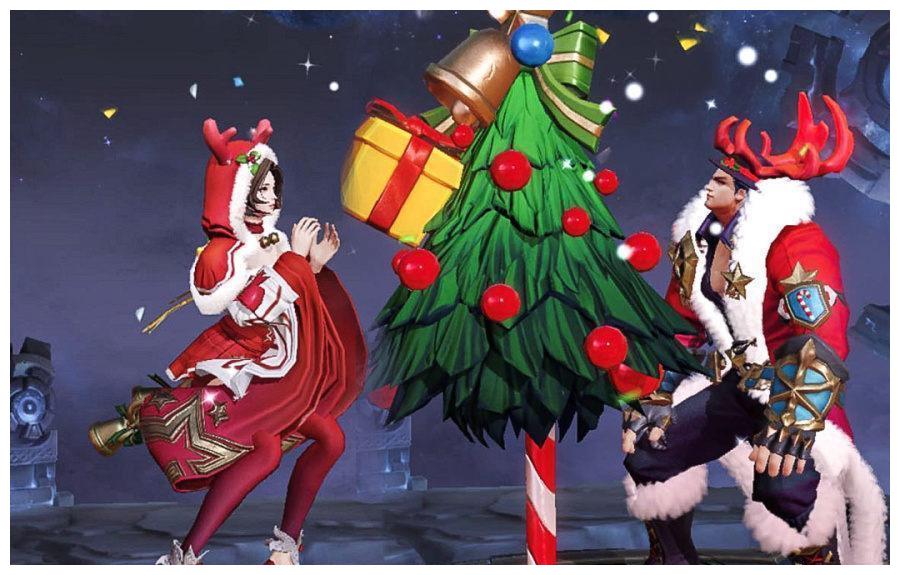 貂蝉和吕布的圣诞节限定皮肤将一折开放购买.