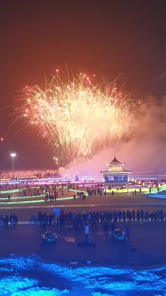 长春冰雪大世界烟花秀