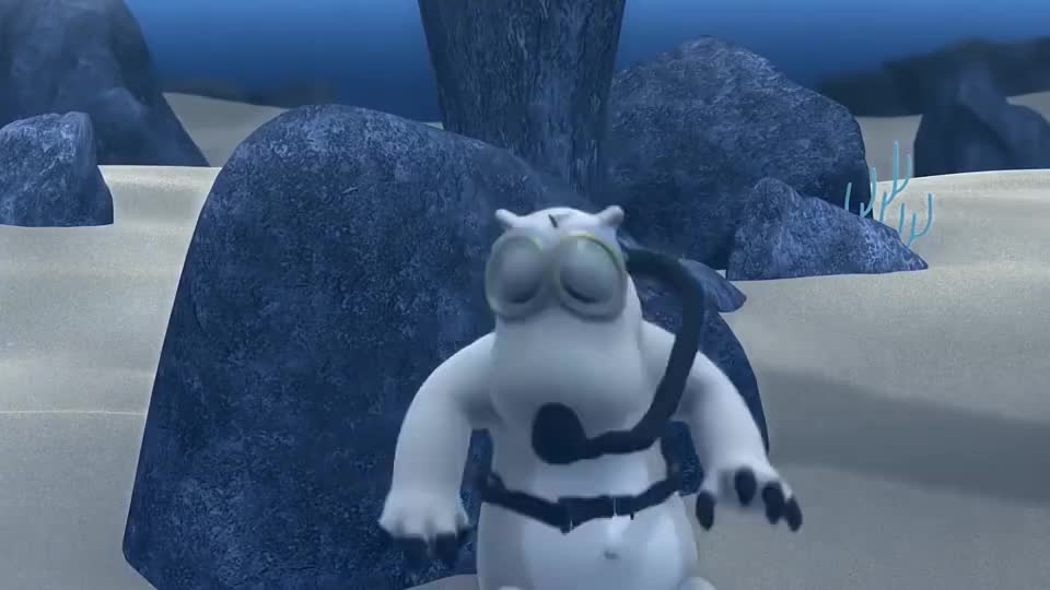 倒霉熊:倒霉熊惹到海底怪物,惨遭追杀八百里