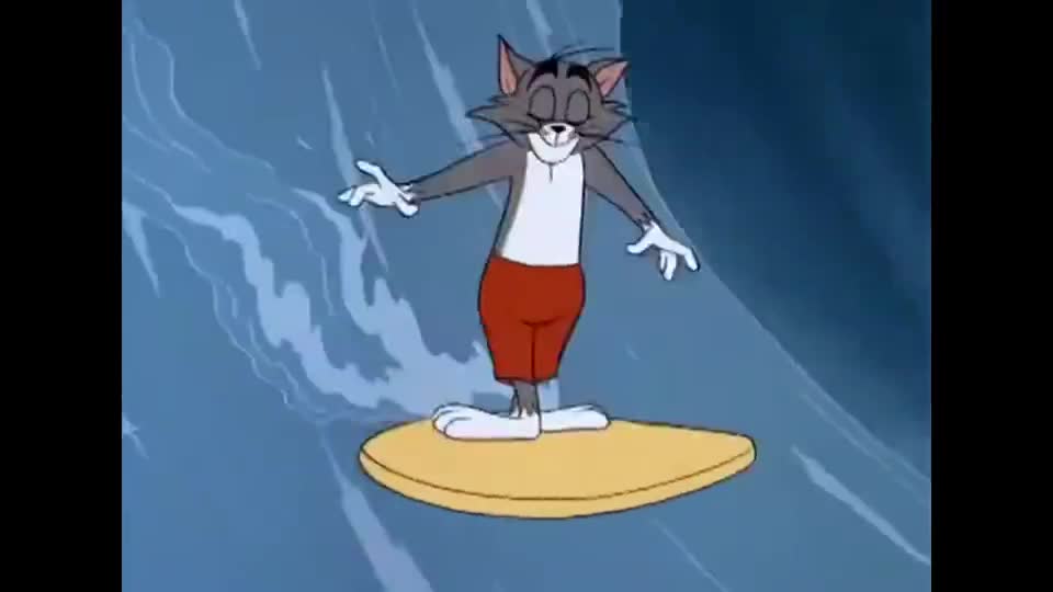 猫和老鼠:汤姆头顶章鱼,怎么都弄不下来,气的用头去撞石头!