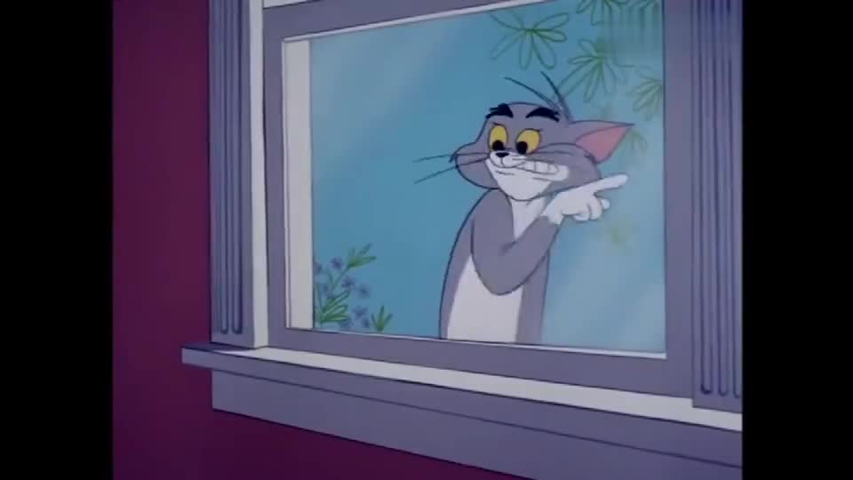 猫和老鼠:汤姆太囧了,进不去家门,只能在外面爪牙舞爪的