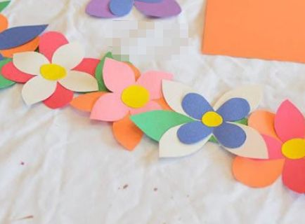 幼儿园自制花环头饰图片