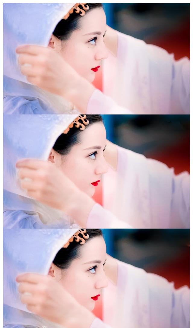 枕上书热巴大婚造型绝美眼眸含水红唇娇艳媚色动人