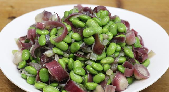 地方特色菜洋荷炒毛豆,很多朋友都没吃过,清淡爽口,下酒下饭__财经