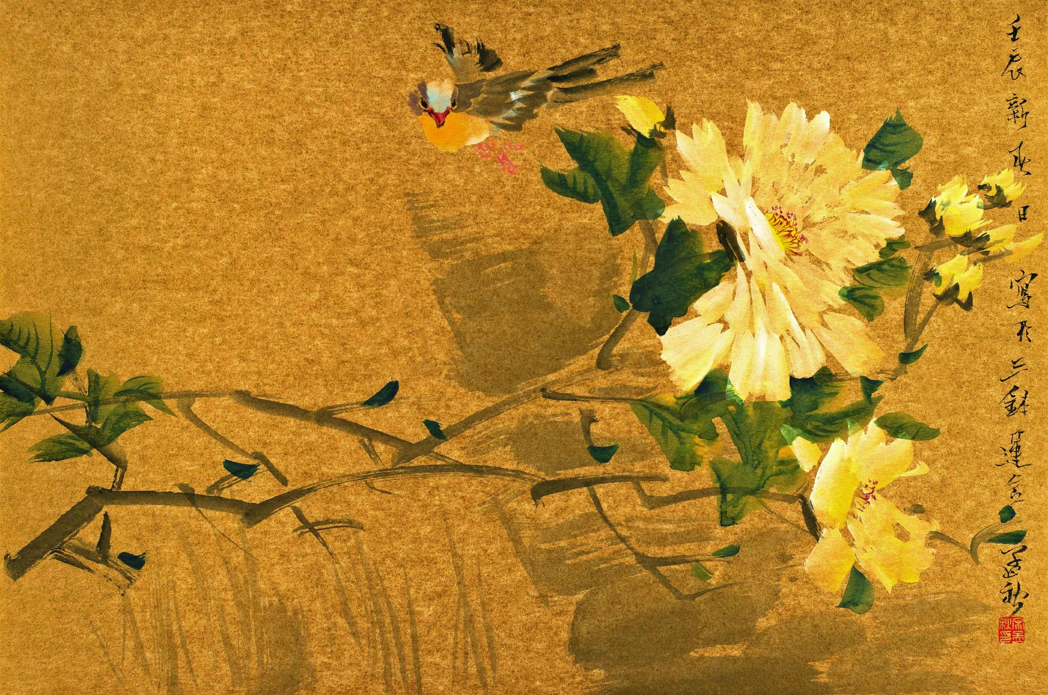 西安美院宋孟秋写意花鸟画的用意浅说