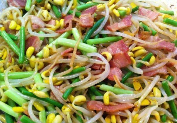 葱油淋鱼片洋葱炒牛肉熏肉炒黄豆芽这几道家常菜的做法