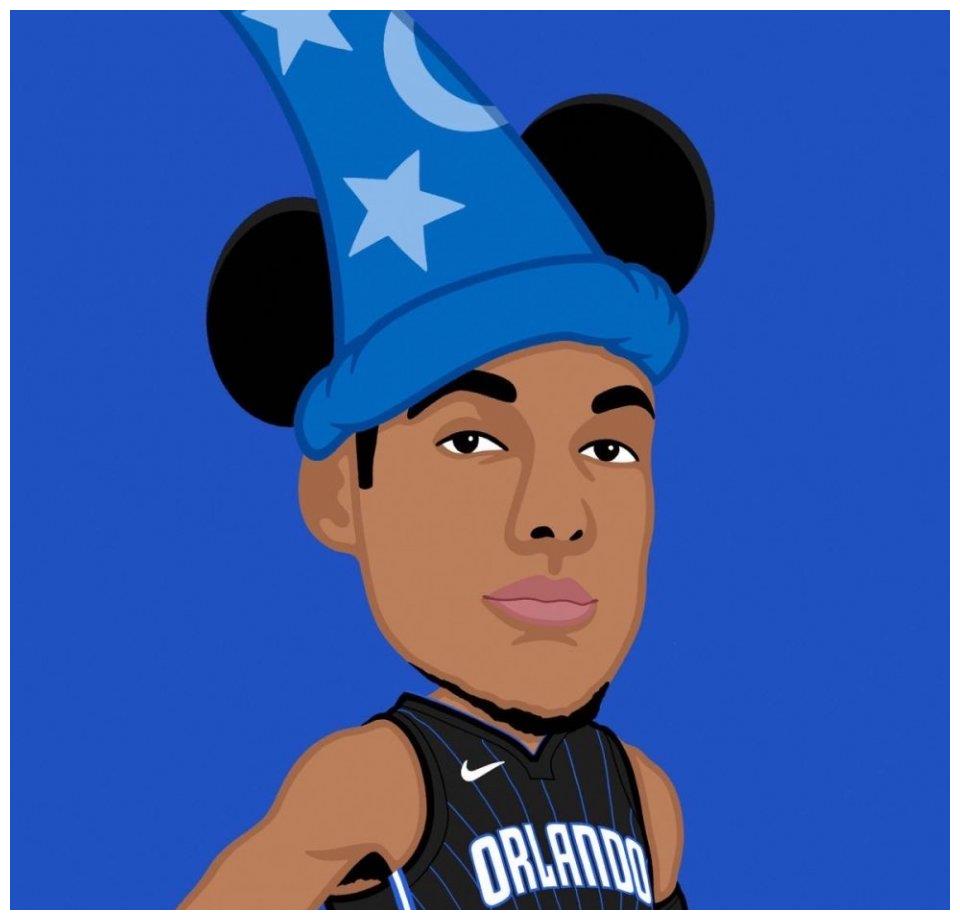 nba球星卡通形象照!詹姆斯大耳朵,莱昂纳德大手,利拉德戴表